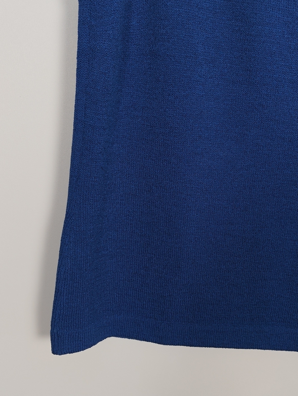 ST. JOHN Sport Vintage Santana Knit Scoop Neck Cobalt Blue Shell Tank Top Size L - Picture 7 of 16